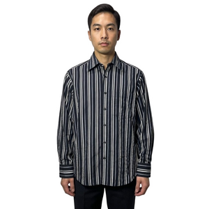 BUGATCHI Umo Mens Button Down Shirt Sz L. Stripe